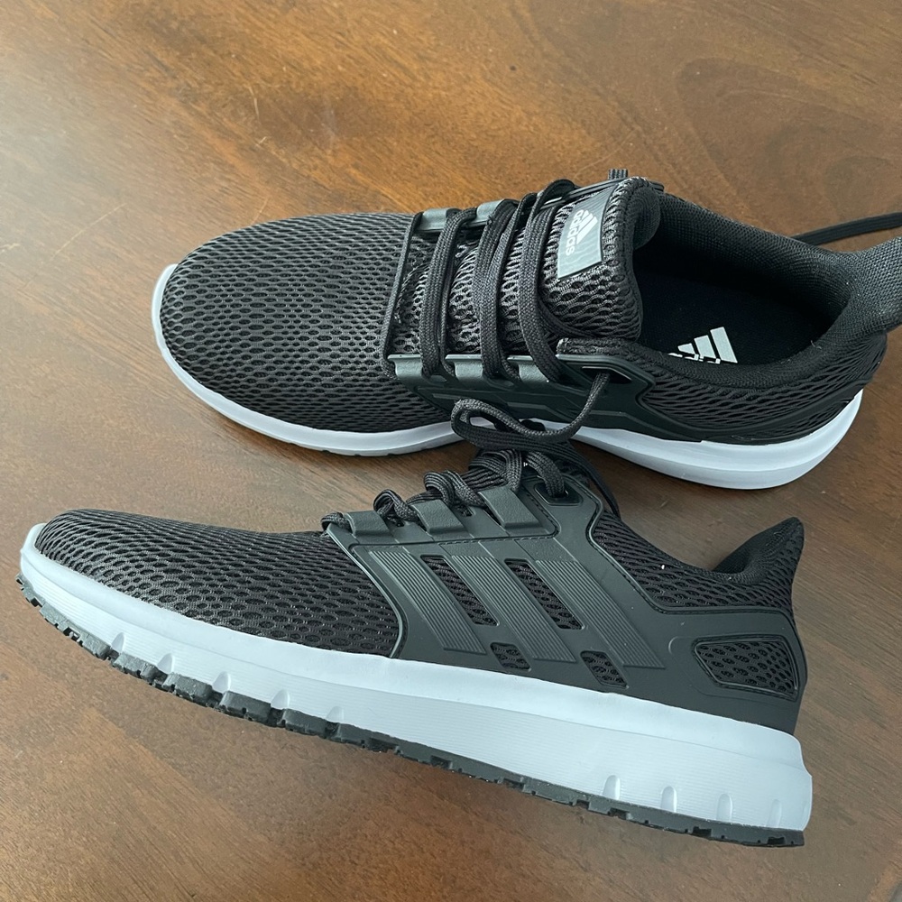 adidas Black and White Running Sneakers NWOT - Picture 5 of 6